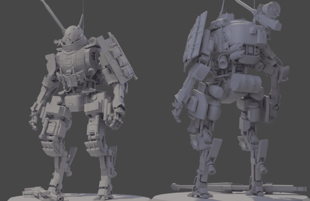 Diesel Knights mech 3d models