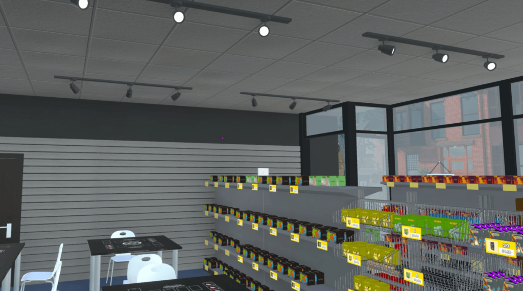 TCG Card Shop Simulator store lights
