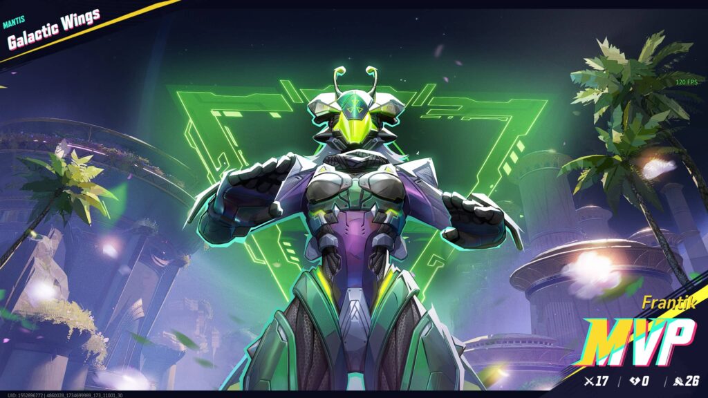 Getting an MVP with 0 deaths as Mantis