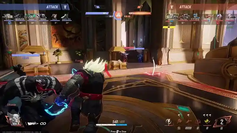 Switching focus on the healer after engaging with a Venom