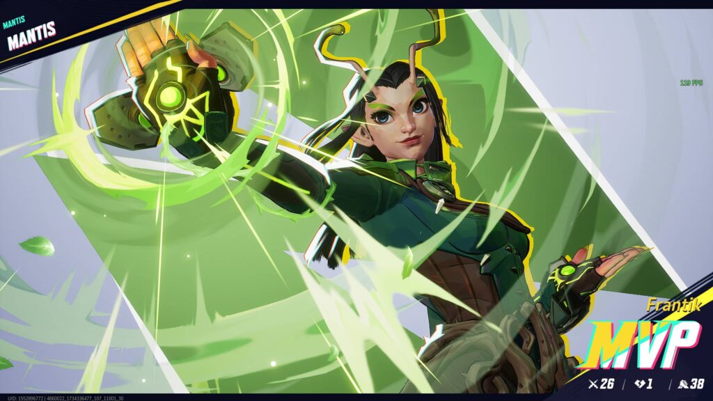 Getting an MVP as Mantis in Marvel Rivals