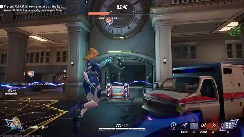 Invisible Woman gameplay showcasing almost her whole kit