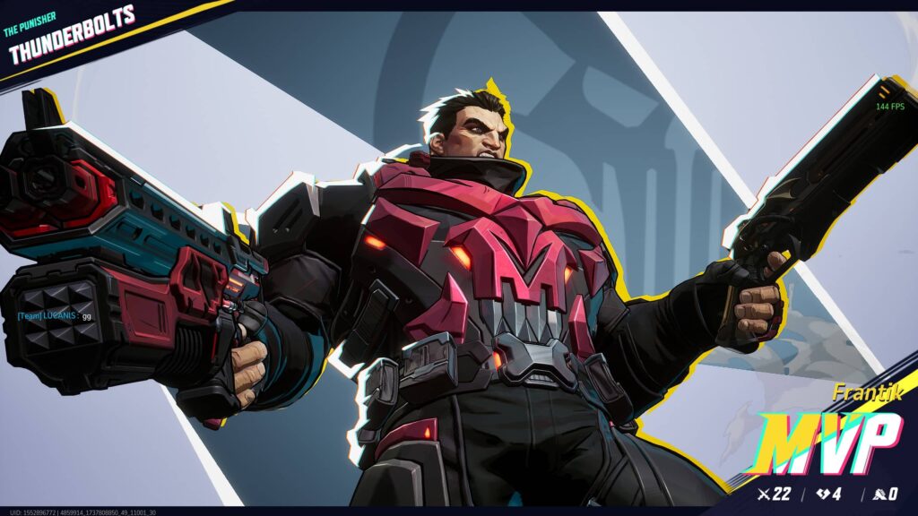 Getting an MVP as the Punisher in Marvel Rivals