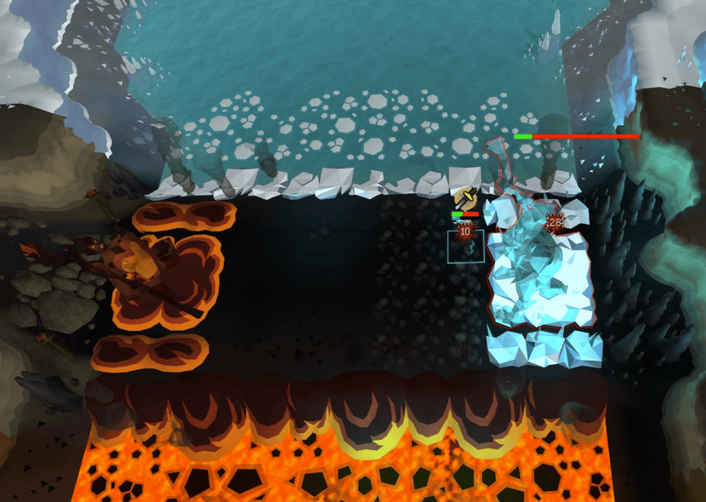 Beating Eldric in the final phase of the fight
