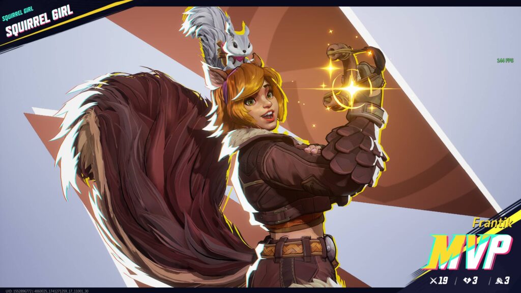 Getting an MVP as Squirrel Girl in a quick match