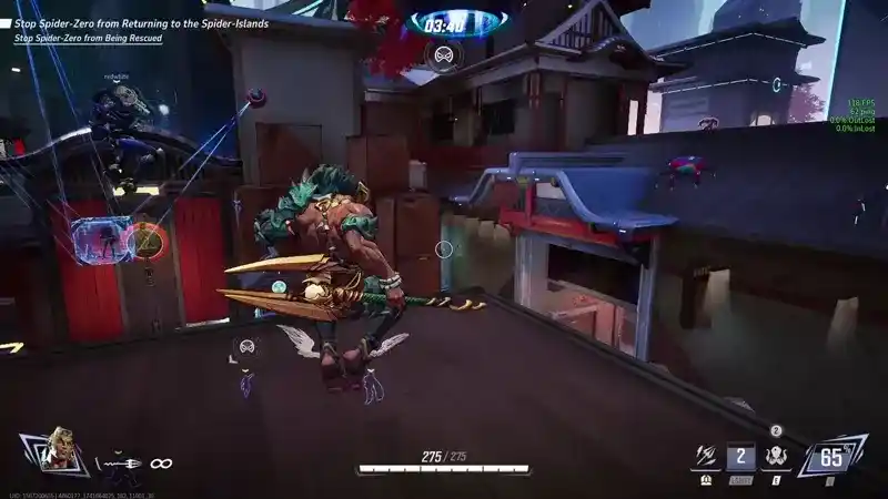 Deleting an enemy Spider-Man with a trident