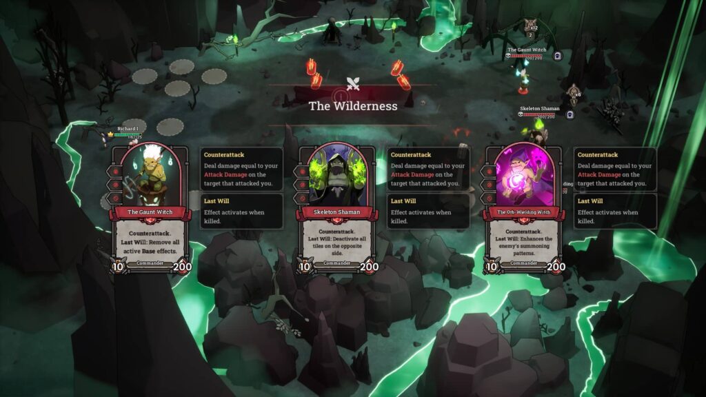 Facing a trio of orc bosses in Commander Quest