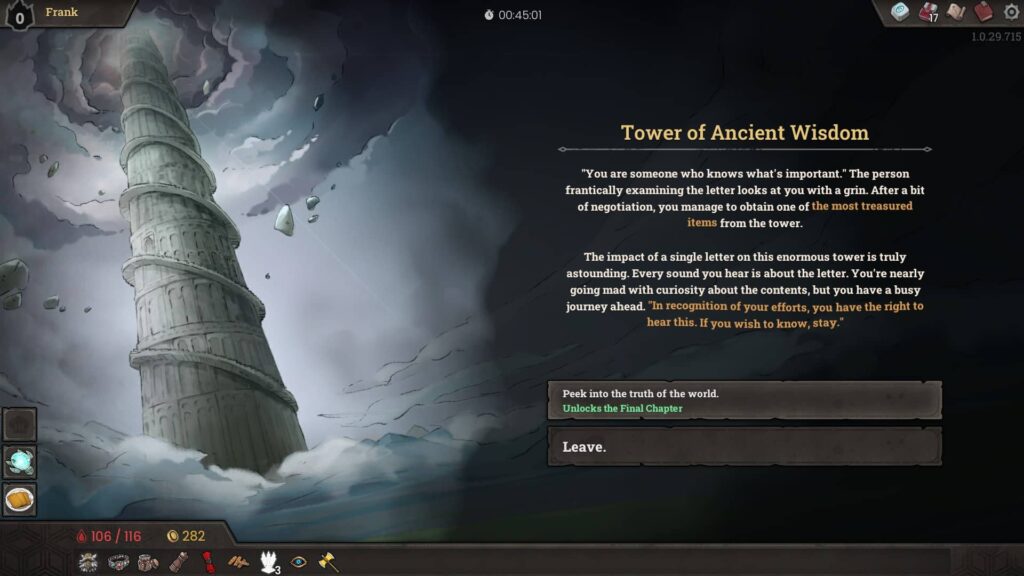 Unlocking the true final level of the game