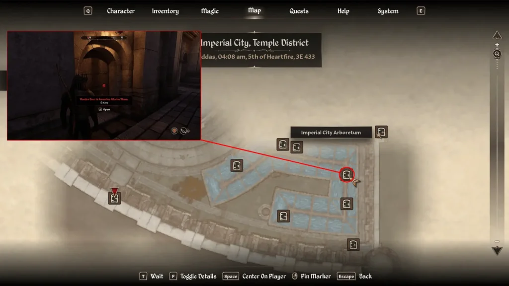 Map of the Temple District showing the location of Amantius Allectus' house