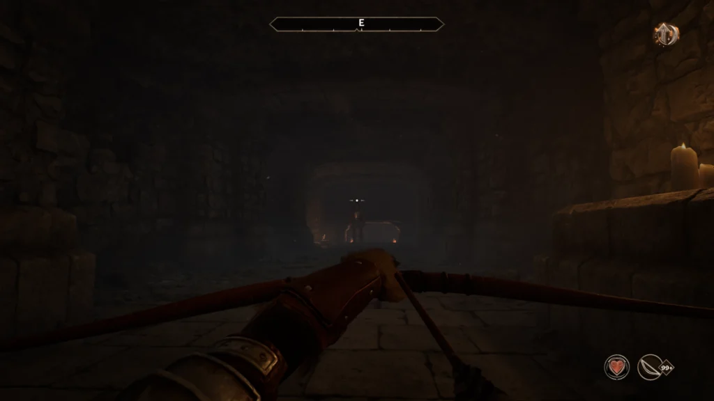 Crawling through a dungeon in Oblivion Remastered