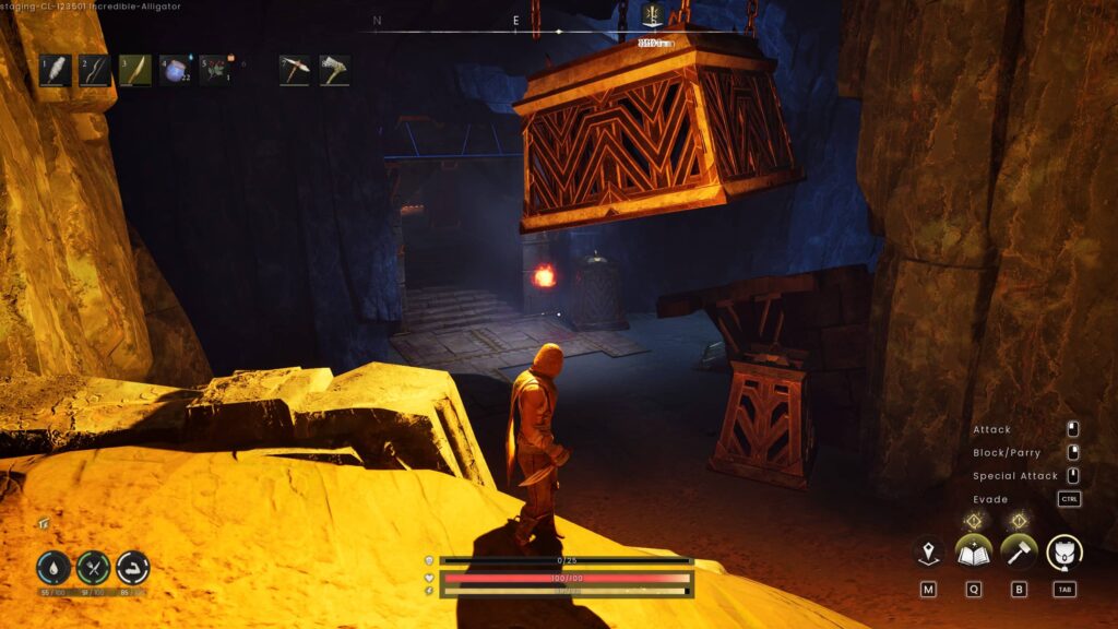 The exact spot you have to reach in the dungeon