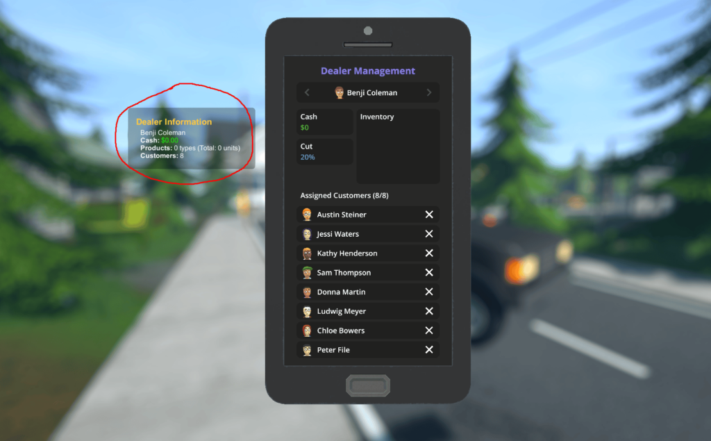 Dealer tracker mod for Schedule 1 being demonstrated