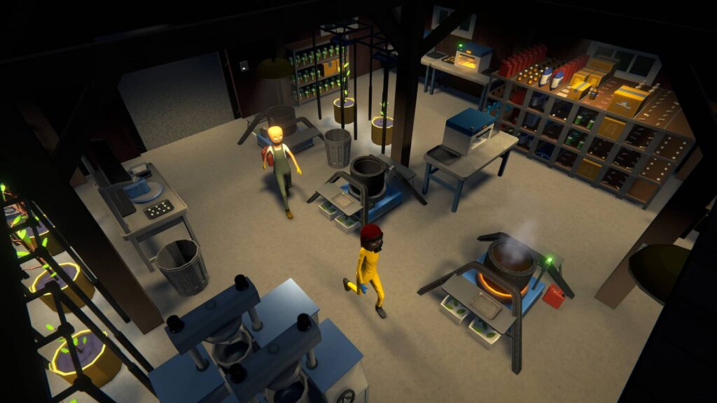 Schedule 1 promotional image showing a functioning lab