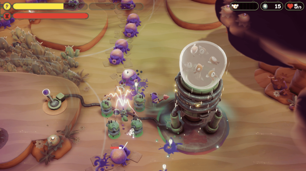 Defending the central tower with an unusual build