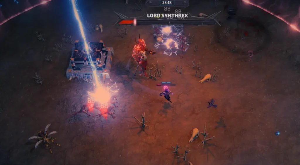 Ketz: Galactic Overlords lord synthrex fight