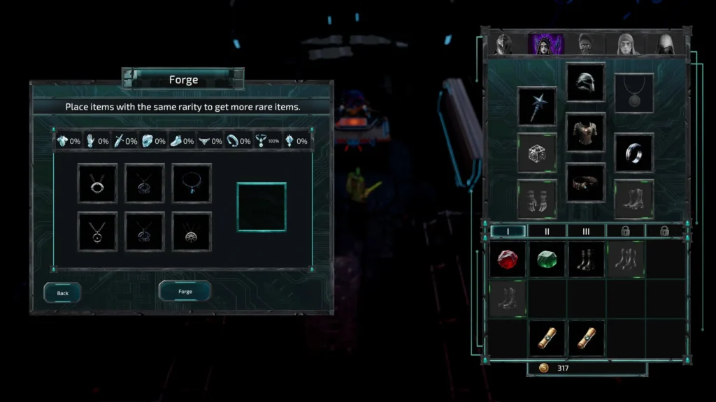 Example of Tinket's Forge being used