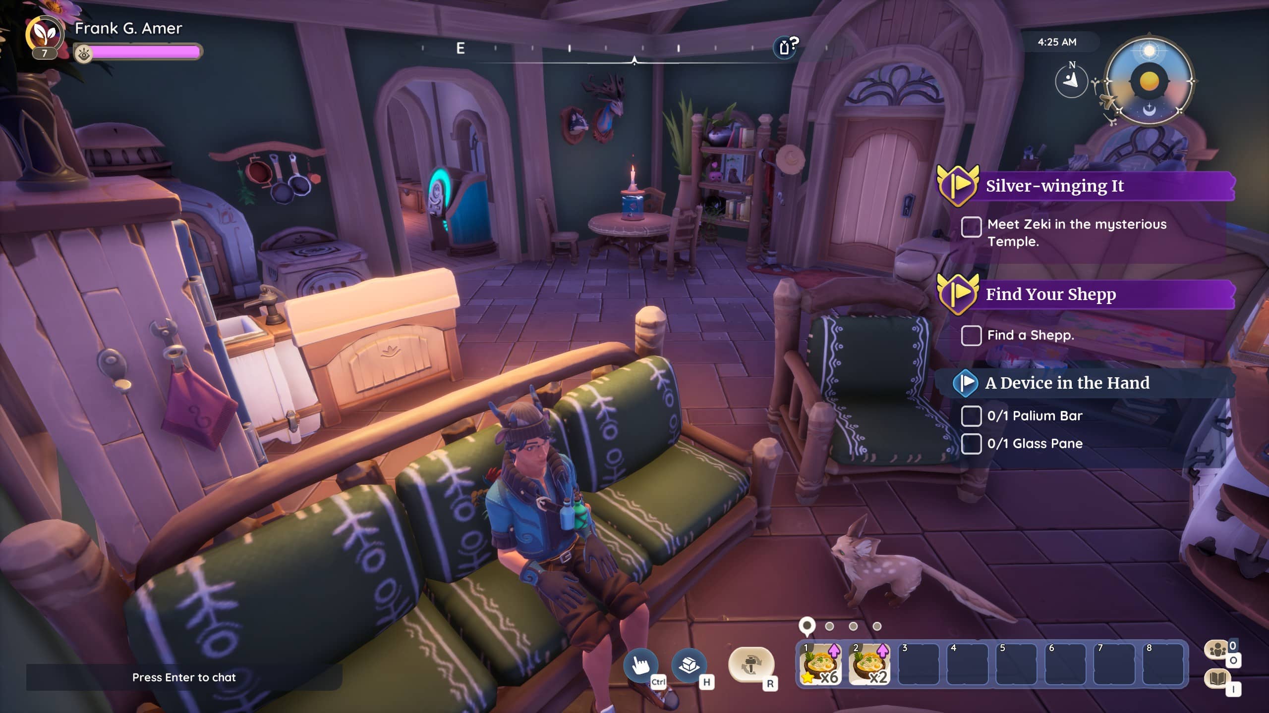 My house's interior in Palia