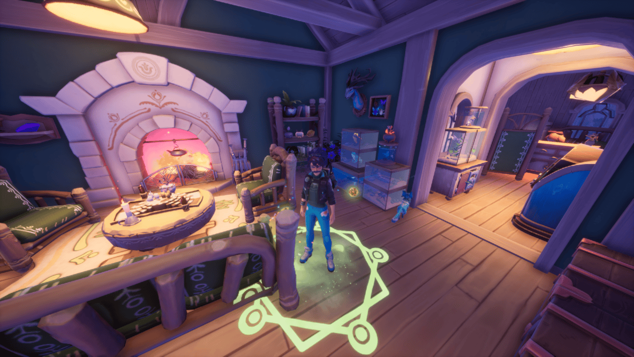 My house's living room in Palia My house's living room in Palia