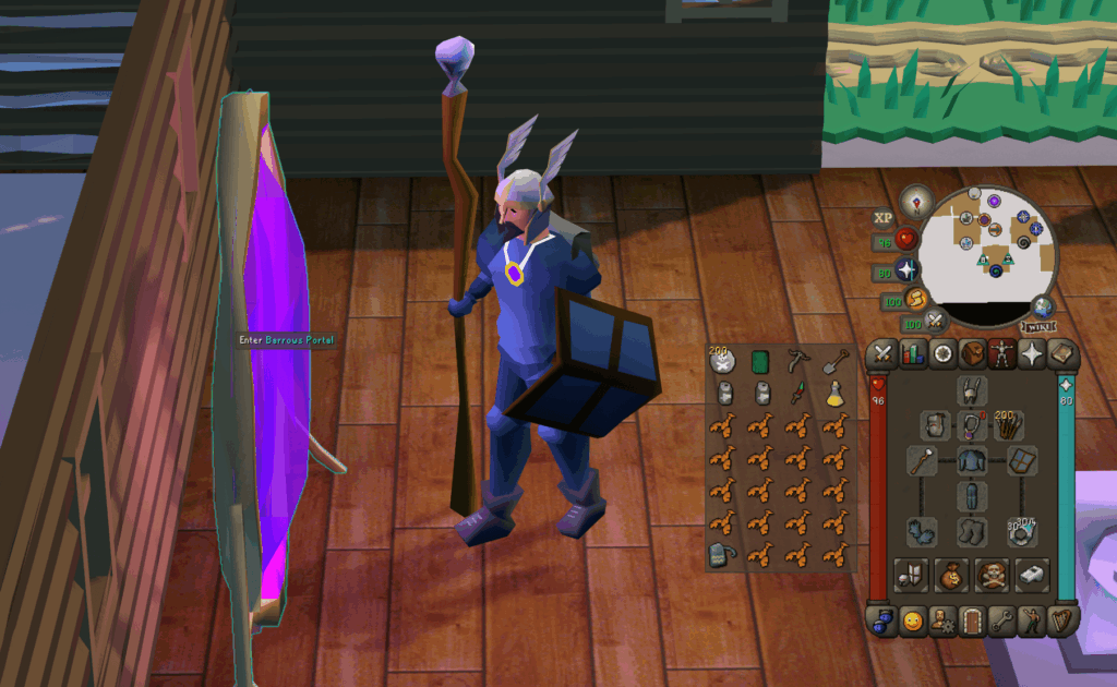 The ideal inventory setup and gear for low level Barrows
