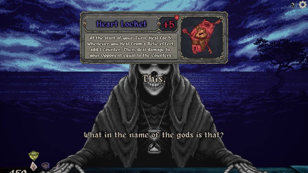 An example of a relic (Heart Locket) being unlocked in Dice With Death