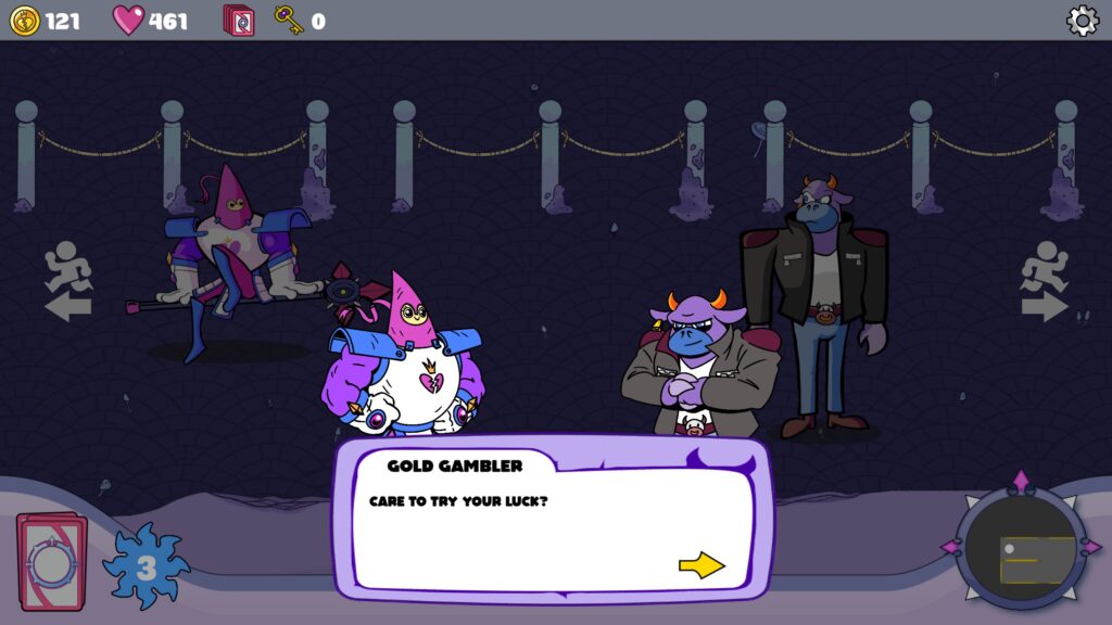 Encountering the Gold Gambler in a run
