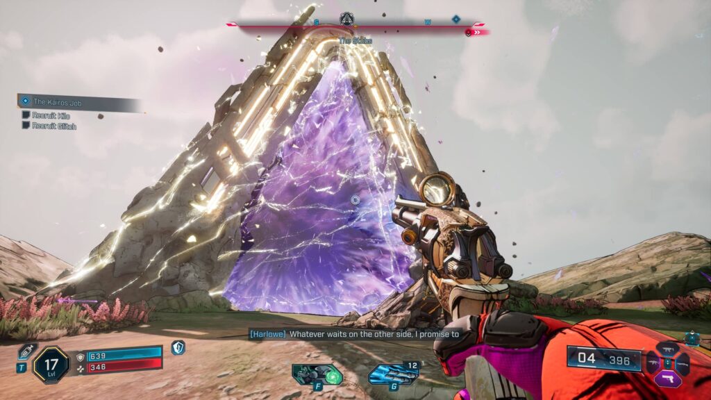 Finding a Vault entrance in the open world of Borderlands 4