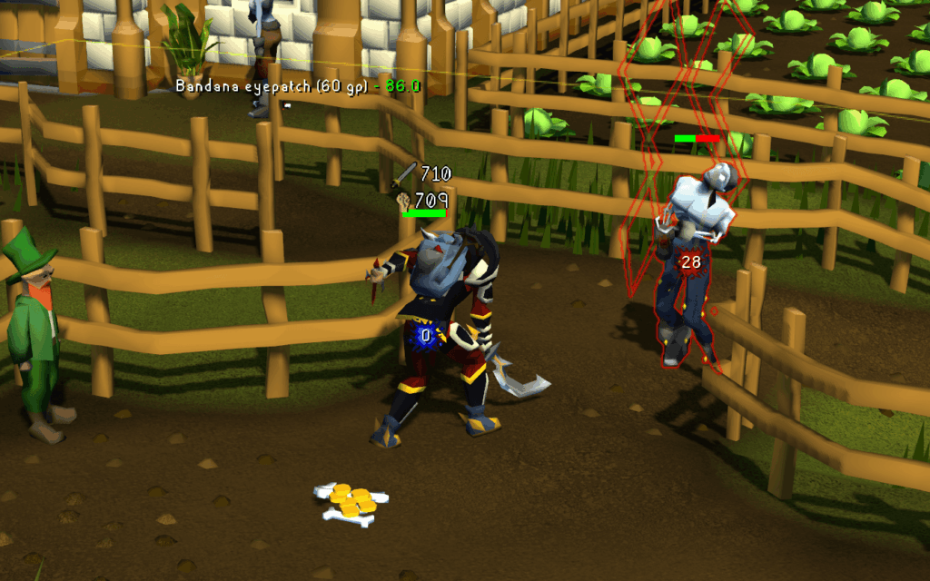 My character using one of the special weapon rewards against a zombie pirate