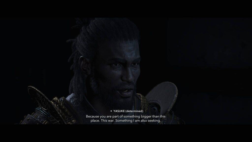Assassin's Creed Shadows Yasuke dialogue gameplay