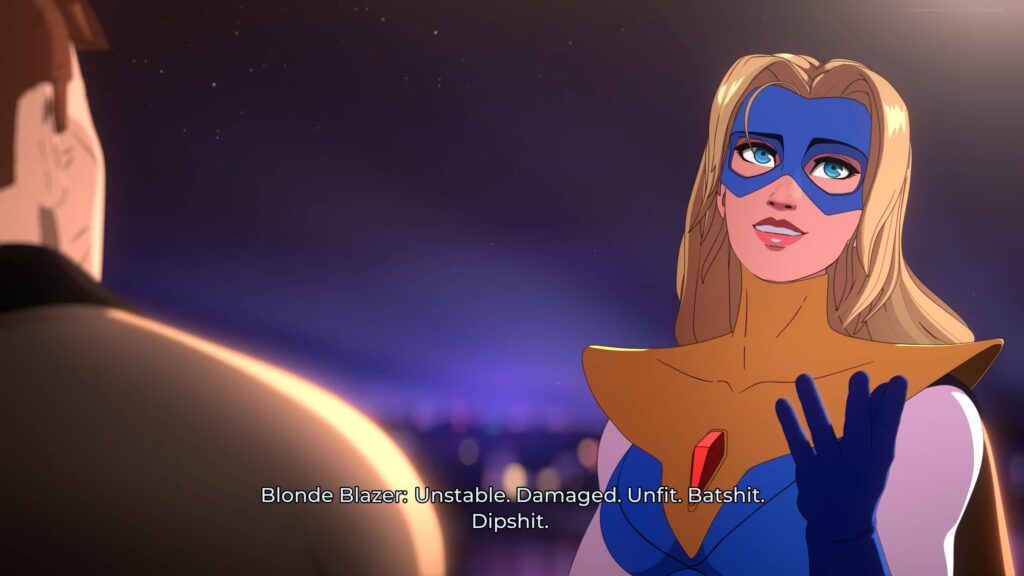 Blonde Blazer cutscene in Dispatch episode 1