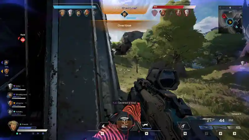 Winning a 1v1 in Highguard during a shieldbreaker overtime phase