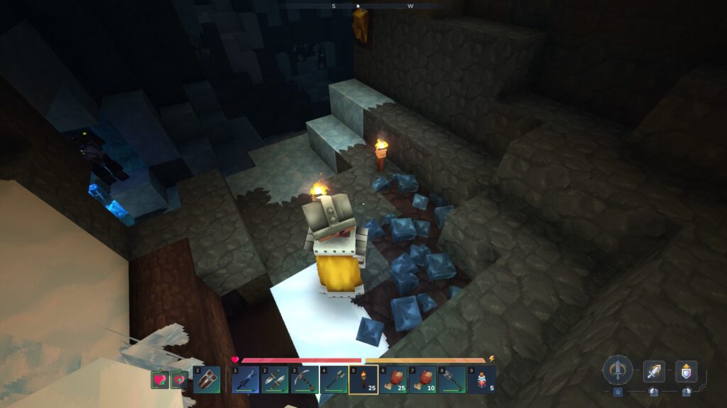 An example of a cobalt ore deposit underground