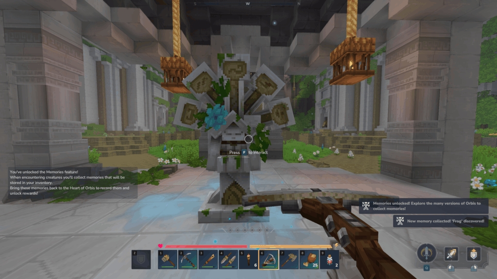 Unlocking the Heart of Orbis and Memories system in Hytale