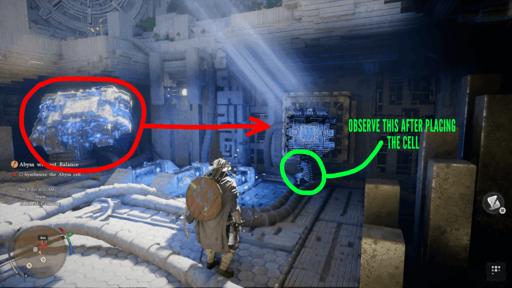 Directions on where to place the abyss cell