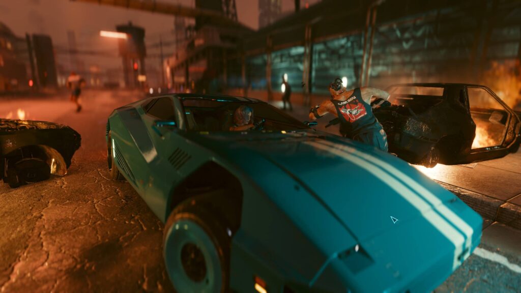 Running over Maelstrom gang members with a car