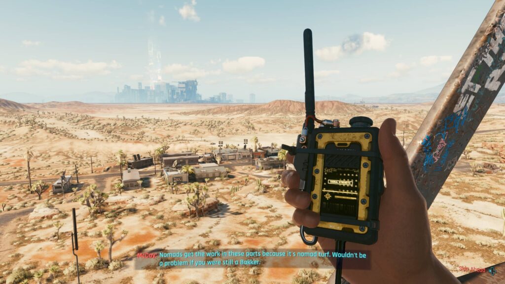 The nomad lifepath starting area