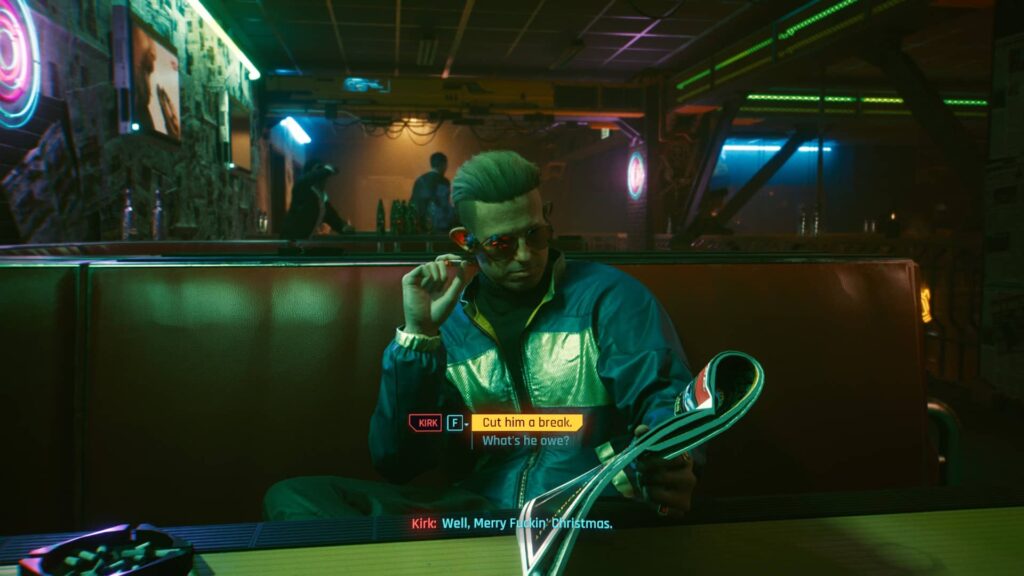 One of the NPCs you meet in the street kid intro