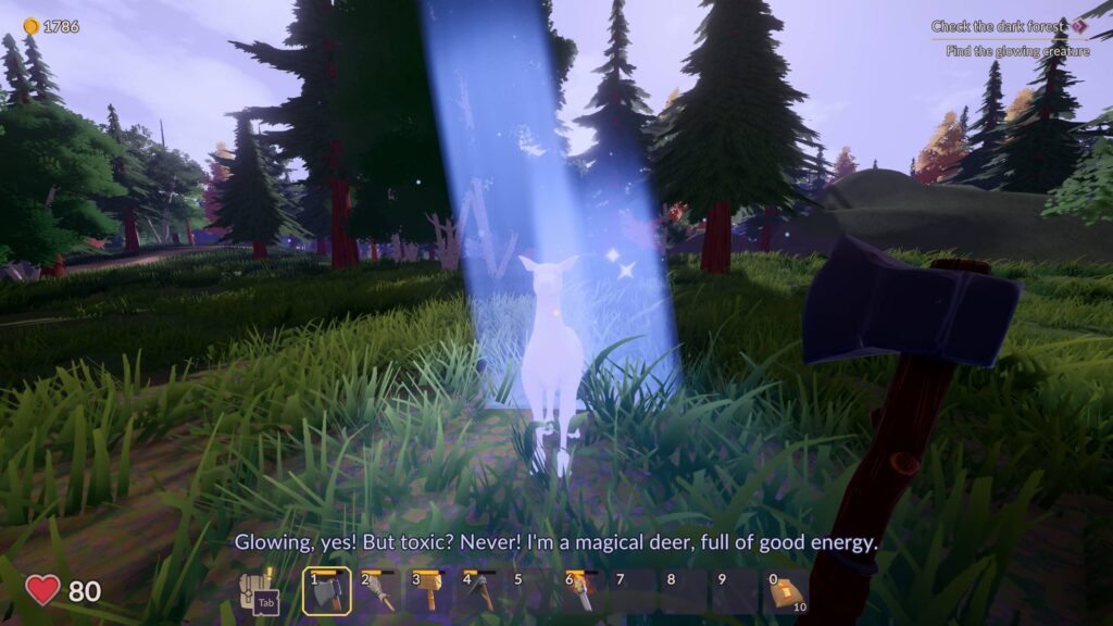 Talking to the spirit of the forest in Ale & Tale Tavern