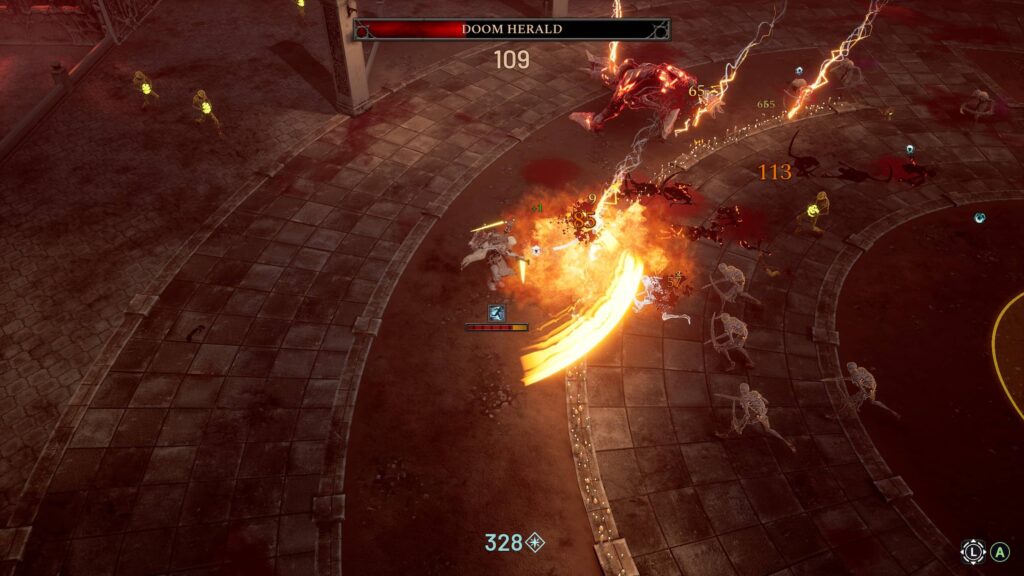 Fighting the Doom Herals in Arms of God