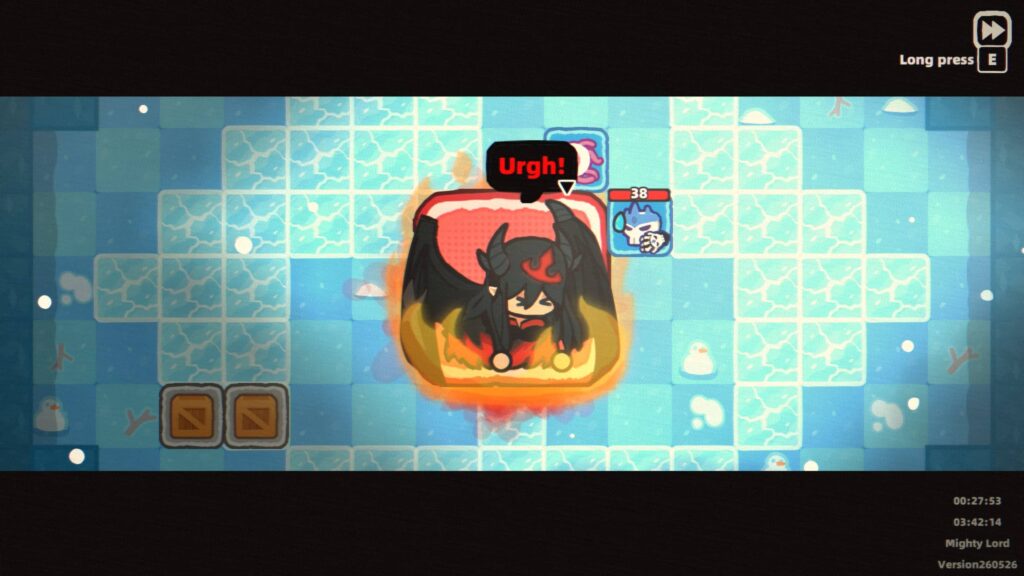 A cutscene in Demon Lord: Just a Block