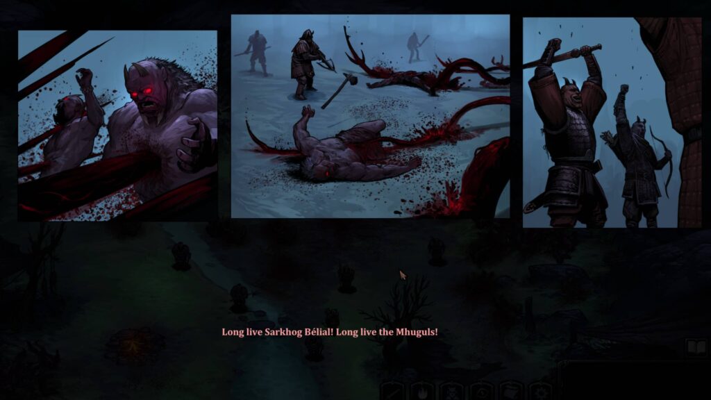 A cutscene in HellSlave II